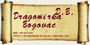 Dragomirka Bogovac vizit kartica